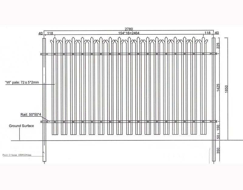 palisade fence