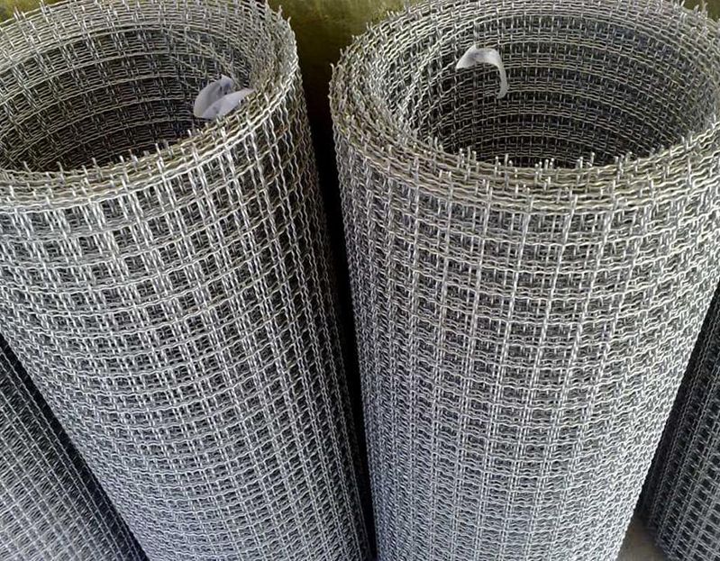 Crimped wire mesh