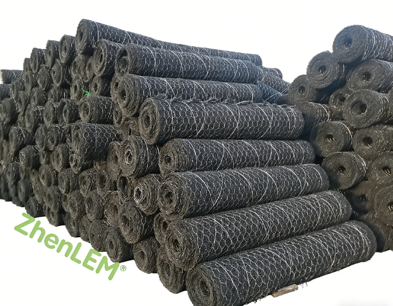 Geomat Composite with Double Twisted Gabion Mesh