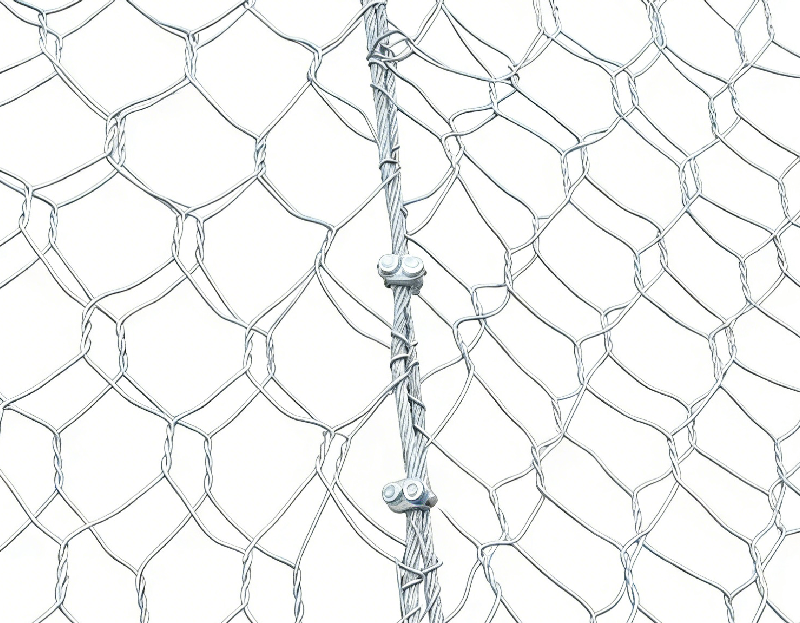 High-Strength Reinforced Rockfall Mesh
